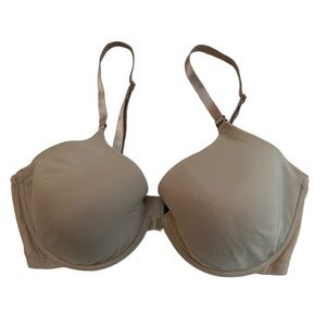 Natori Convertible Plunge T-Shirt Bra, Beige Nude, Style 105951, 36DD